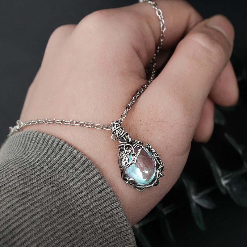Vòng cổ choker mặt chiếc lá đính đá phong cách Bohemian cổ điển dành cho nữ