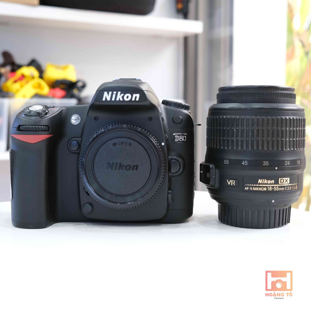 Máy ảnh Nikon D80 + lens kit cũ đẹp