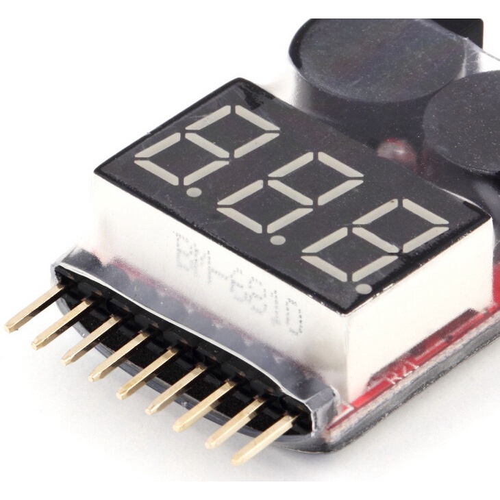 Bộ Báo Động Điện Áp Thấp Cho 2-8S Lipo Life LiMn Li-ion