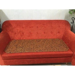 Thảm Lót Ghế So Fa Hạt Gỗ Hương Hạt 1,2cm - Kích thước 120cm x 45cm ( Mian.vn )