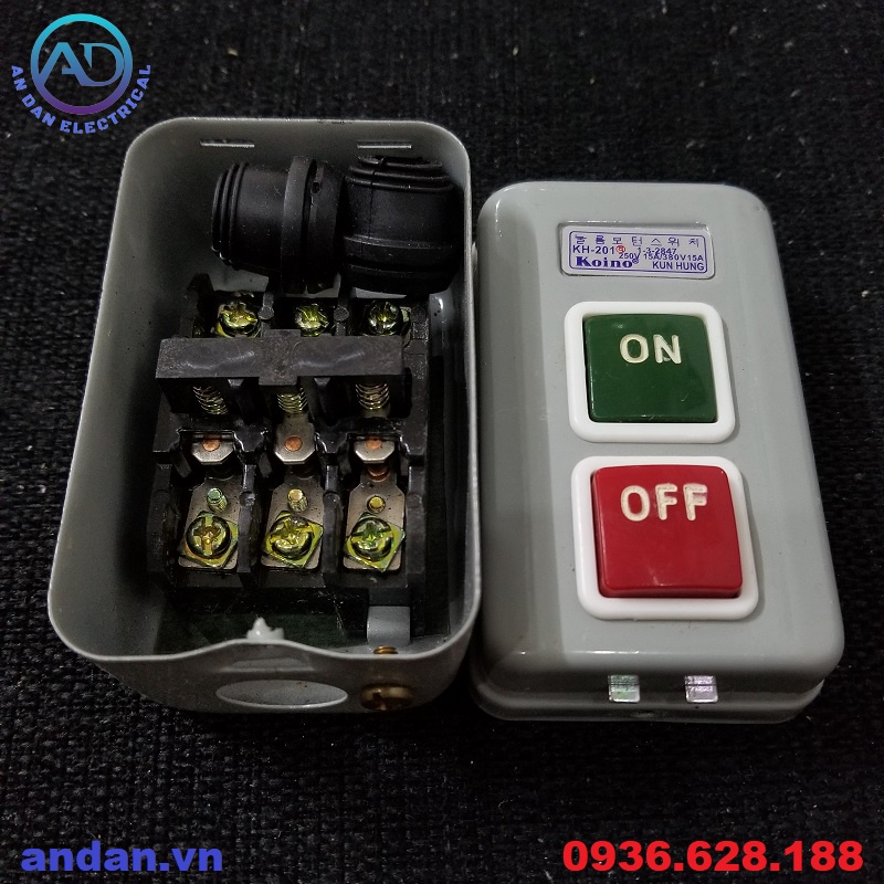Công Tắc Điều Khiển ON-OFF, Nút Nhấn Điện 3 Pha, Hộp điều khiển 2 nút nhấn KH-201 KH-305; BS211B BS216B BS230B