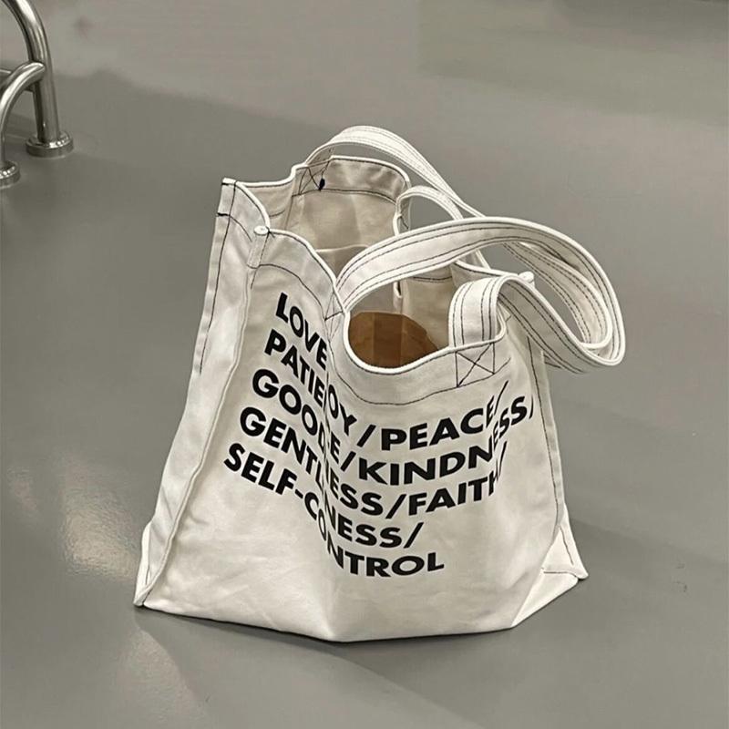 Túi Xách Tote Vải Canvas Dày Cỡ Lớn Thiết Kế Tinh Tế Thời Trang Cho Nữ