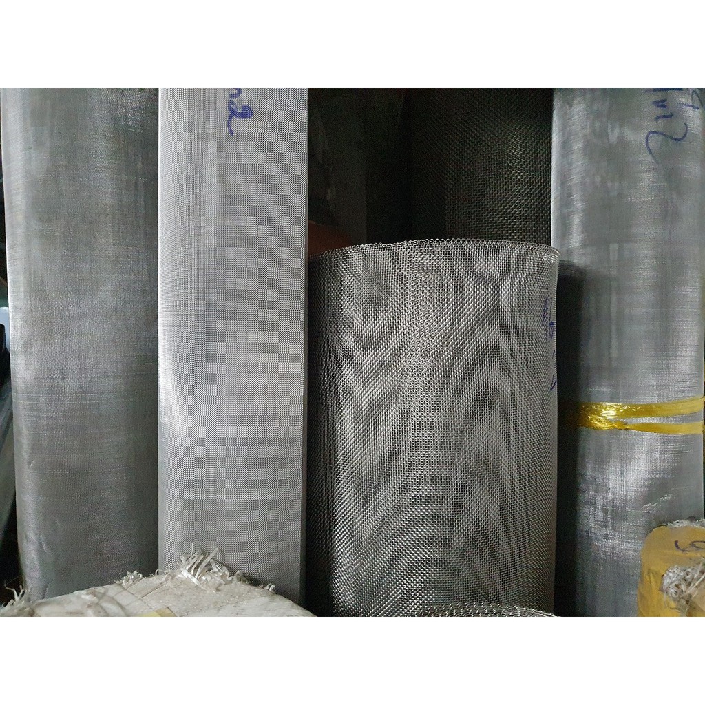 Lưới Lọc Inox 201 - 6mesh(lổ khoảng 4,16mm)- độ dày lưới 1,3mm(1ly3)-nhận cắt theo yêu cầu(Lưới Đan Inox,Lưới Inox số