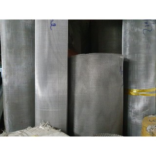 Lưới Lọc Inox 304- 40mesh (lổ khoảng 0,625mm)- độ dày lưới 0,4mm (4dem)- nhận cắt theo yêu cầu (Lưới Đan Inox - Khổ 1m2