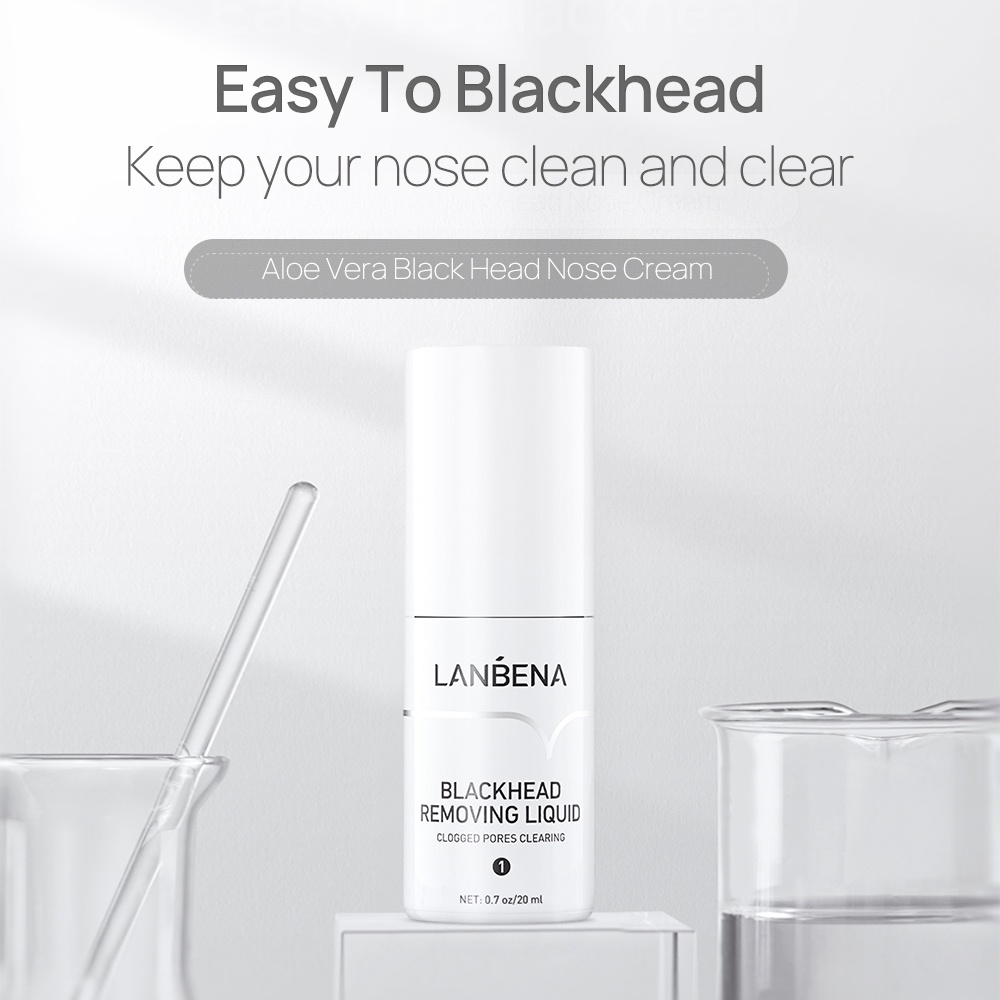 Tinh chất loại bỏ mụn đầu đen LANBENA kiềm dầu làm sạch lỗ chân lông 20ml