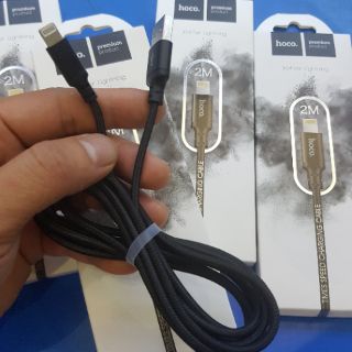 Cáp sạc hoco 1m / 2m bọc dù  chân iphone