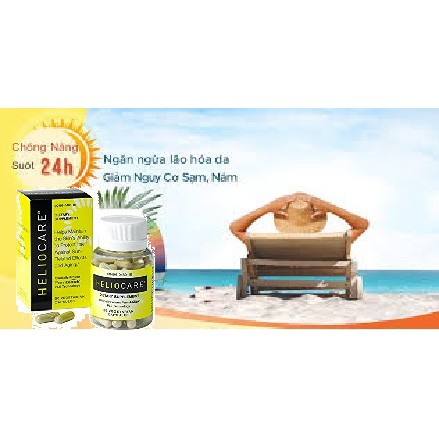 Viên uống chống nắng nội sinh HelioCare hộp 60 viên