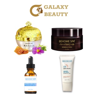 Combo phục hồi da Behome Spa (peel da sinh học+ kem dưỡng da mặt+ tinh chất tái tạo da)