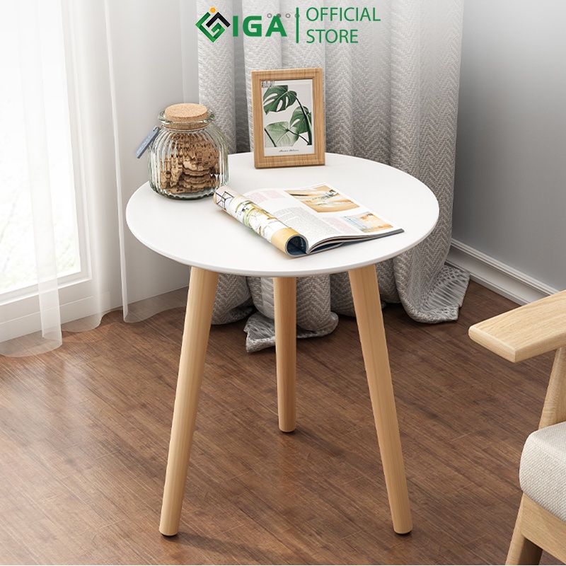 Bàn trà bệt IGA đa năng phong cách Vintage trang trí cực chill GP74