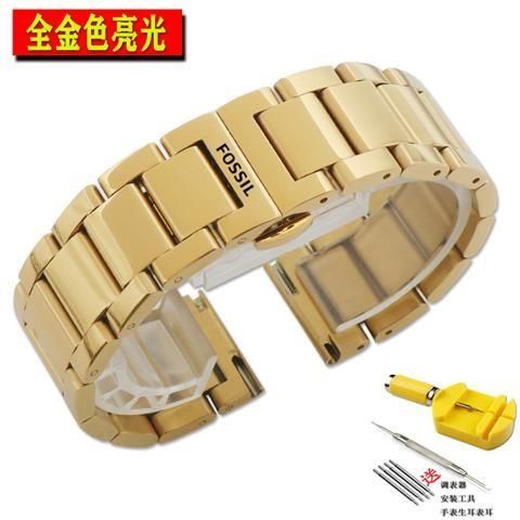 8.13★Fossil Đồng Hồ Thạch Anh Dây Thép 22 24mm Cá Tính Cho Nam