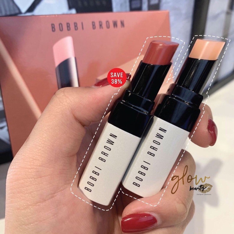 Son dưỡng Bobbi Brown extra lip tint: bare pink, bare rasberry , bare melon | BigBuy360 - bigbuy360.vn
