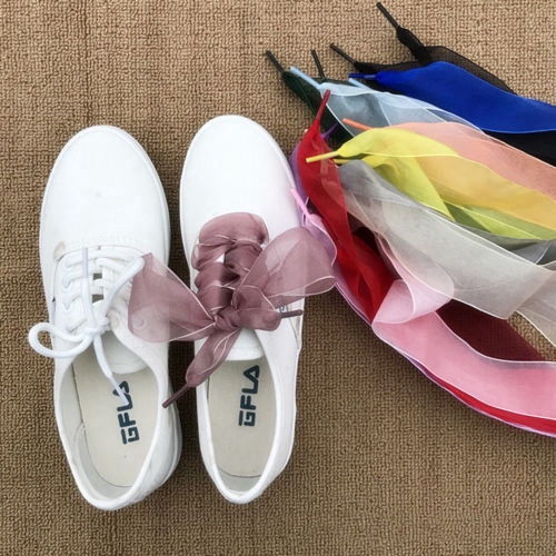 Dây giày thể thao bằng lụa satin thời trang