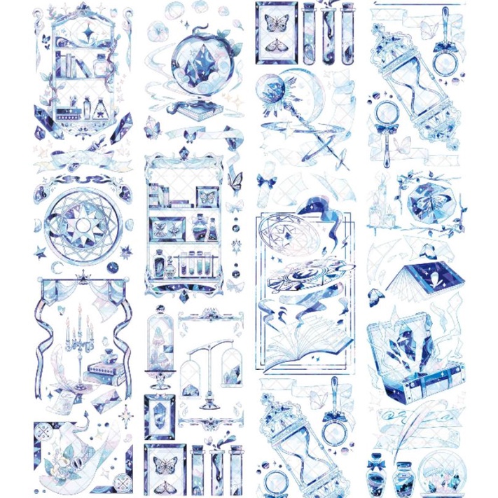 Washi tape cổ tích xanh