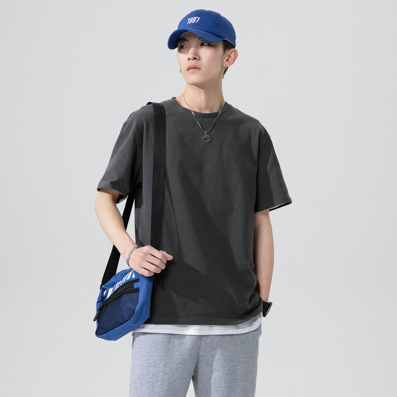 Áo Thun Nam Tay Ngắn Cổ Tròn 100% Cotton