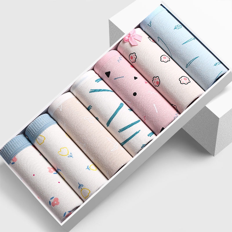 Quần Lót cotton Đáy Giữa Eo Kháng Khuẩn Không Đường May Cỡ Lớn Cho Nữ