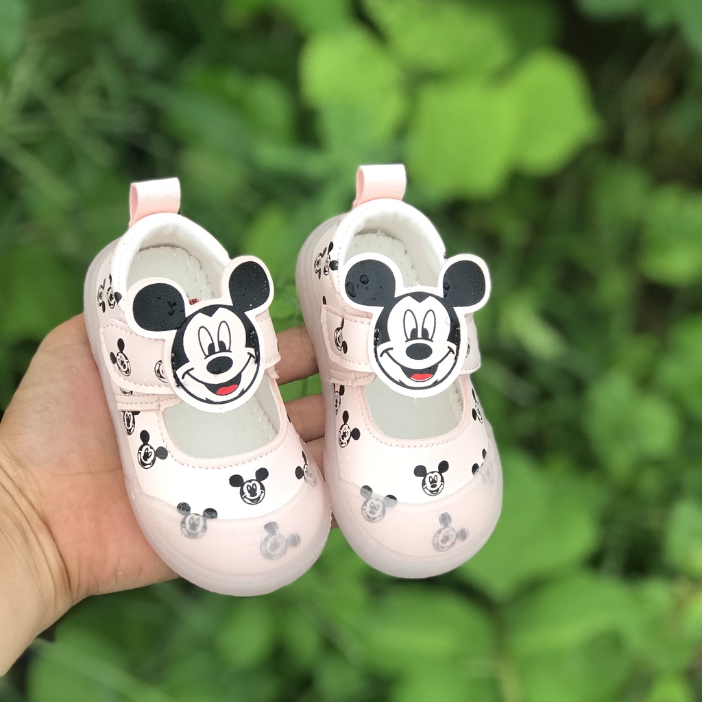 Giầy búp bê Quảng Châu cao cấp hình chuột Mickey cho bé gái mã mới 902-9902