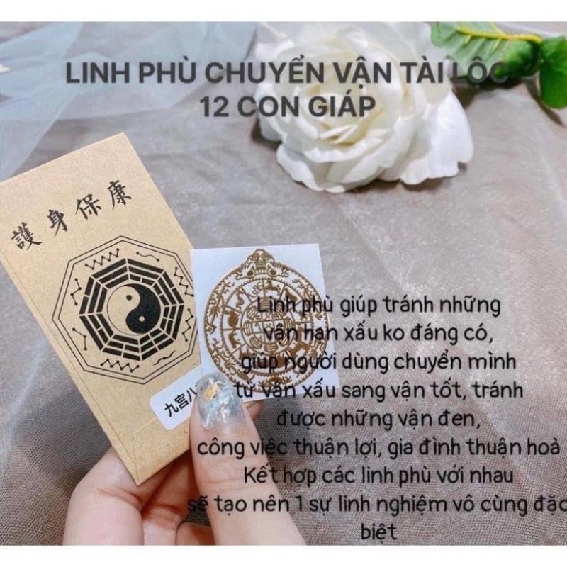 Combo 4 miếng linh phù dán điện thoại