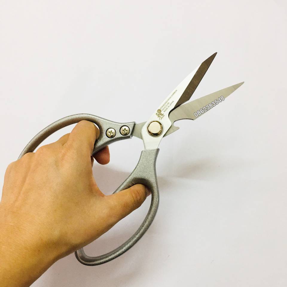 Bộ 2 Kéo cắt đa năng Nhật nội địa chống gỉ siêu sắc, cắt gà, xương, cắt thức ăn, cắt tỉa cây, hoa, giấy ... CB0003