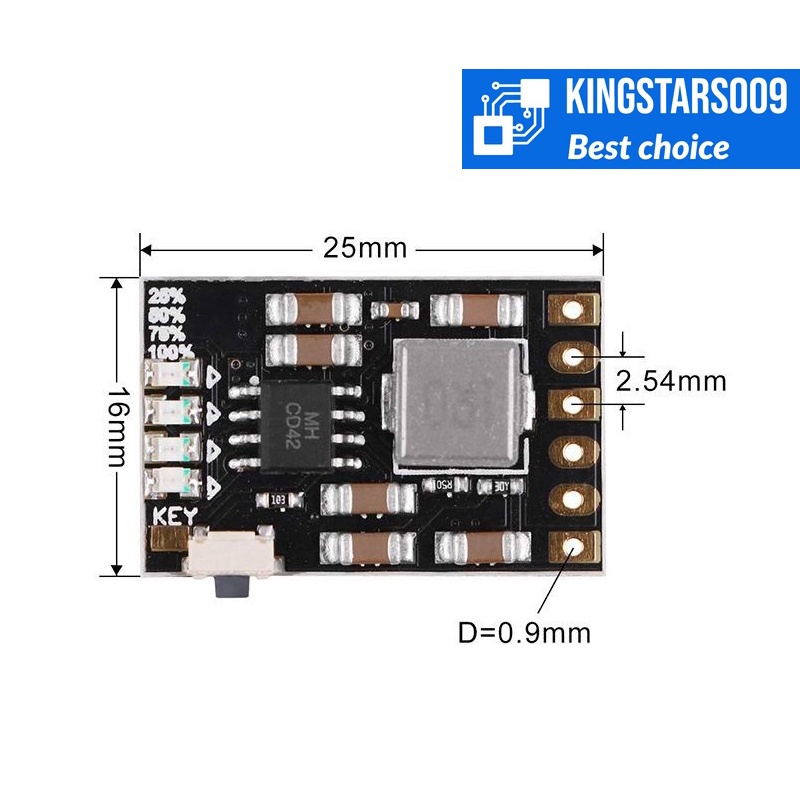 Mạch nguồn dự phòng - UPS 5V có chỉ báo mức điện áp