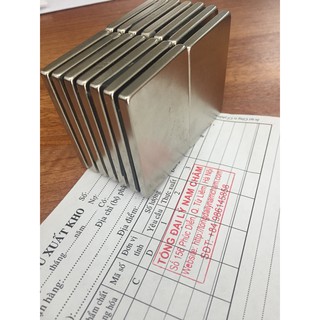 Nam châm viên trắng đất hiếm 60x40x5mm