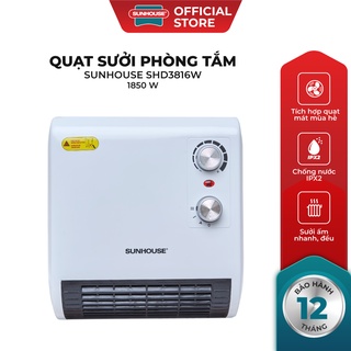 [Mã ELBSJBP03 giảm 12% đơn 500K] Quạt sưởi nhà tắm SUNHOUSE SHD3816W