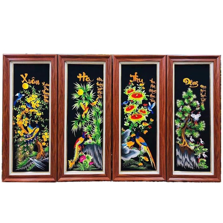Tranh thêu sẵn tứ quý 4 mùa | BigBuy360 - bigbuy360.vn