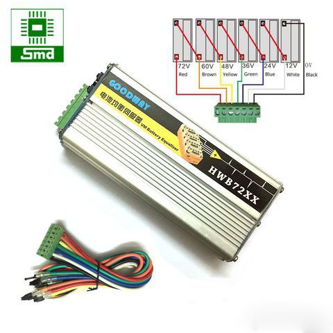 Bộ cân bằng acquy 24V/36V/48V/60V (72V 20A) tăng tuổi thọ acquy, bảo vệ acquy