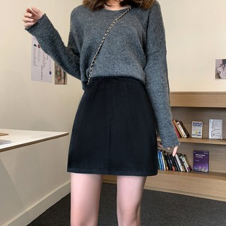 Chân váy nhung basic