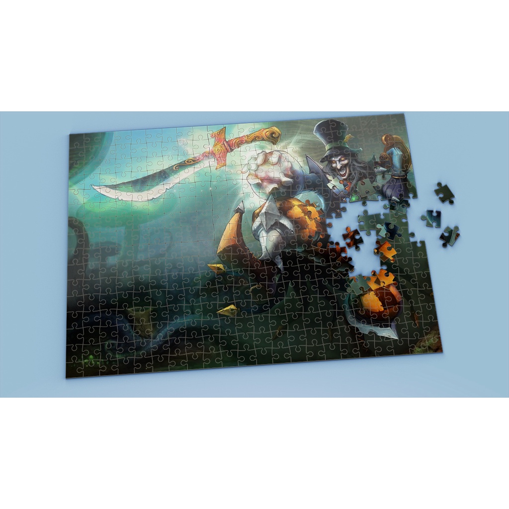 Tranh ghép hình A4, A5 League of Legends, xếp hình SHACO - Mẫu 1