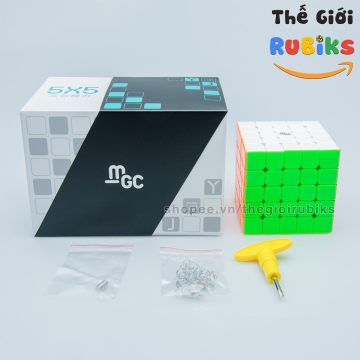 Rubik 5x5 YJ MGC 5x5x5 Có Nam Châm Stickerless Khối Rubic Lập Phương 5 Tầng (Hãng Mod)