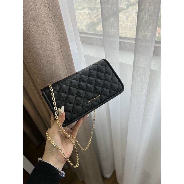 Ví cnk trần trám bản dây xích siêu đẹp luôn(hàng đẹp in dập logo nổi,có video tự quay)