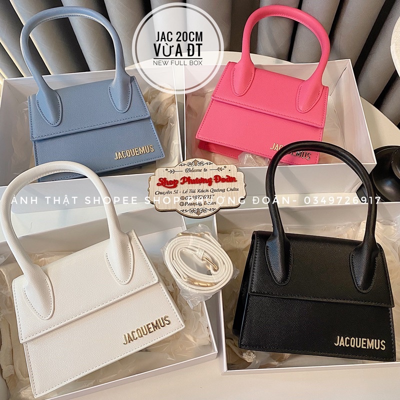 [HÀNG LOẠI 1-SẴN] Túi JAC quai thường size 14-17- 20cm KÈM HỘP