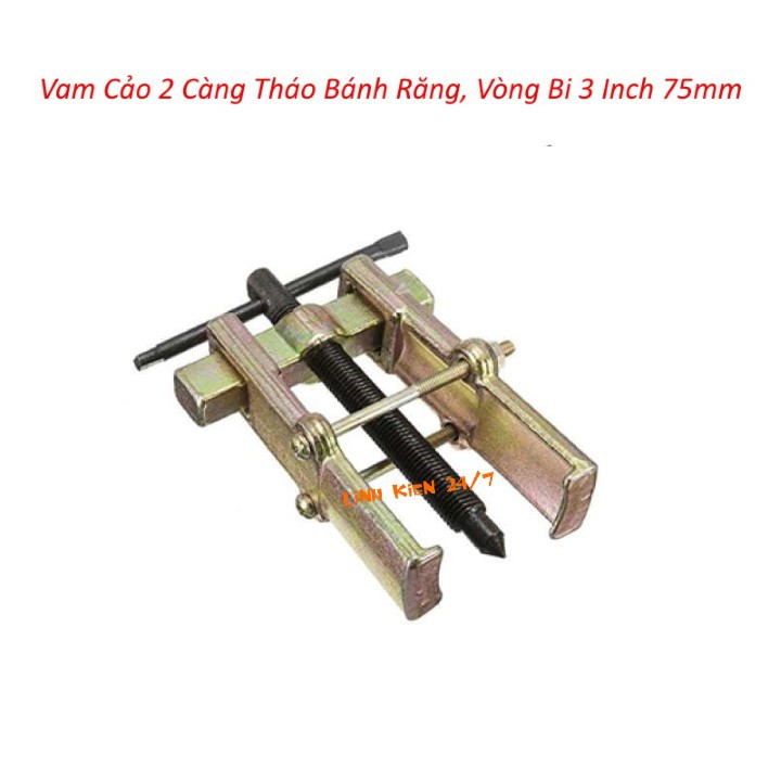 Vam Cảo 2 Càng Tháo Vòng Bi, Bánh Răng 75mm