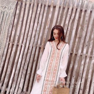 ĐẦM MAXI VIỀN THỔ CẨM THÊU