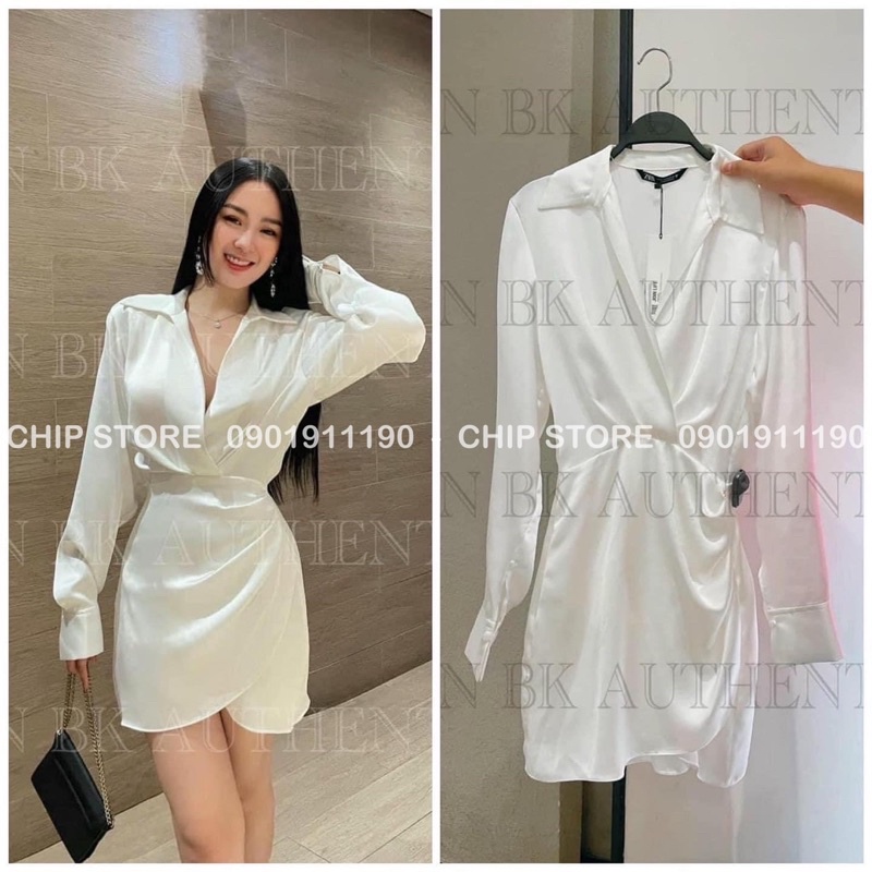 VÁY PHA LỤA RŨ SEXY ZARA XUẤT DƯ XỊN SANG CHẢNH HÀNG CHUẨN