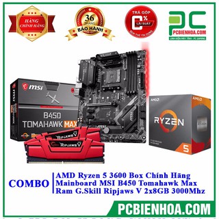 Combo Ryzen 5 3600 + B450 + 16GB Ram