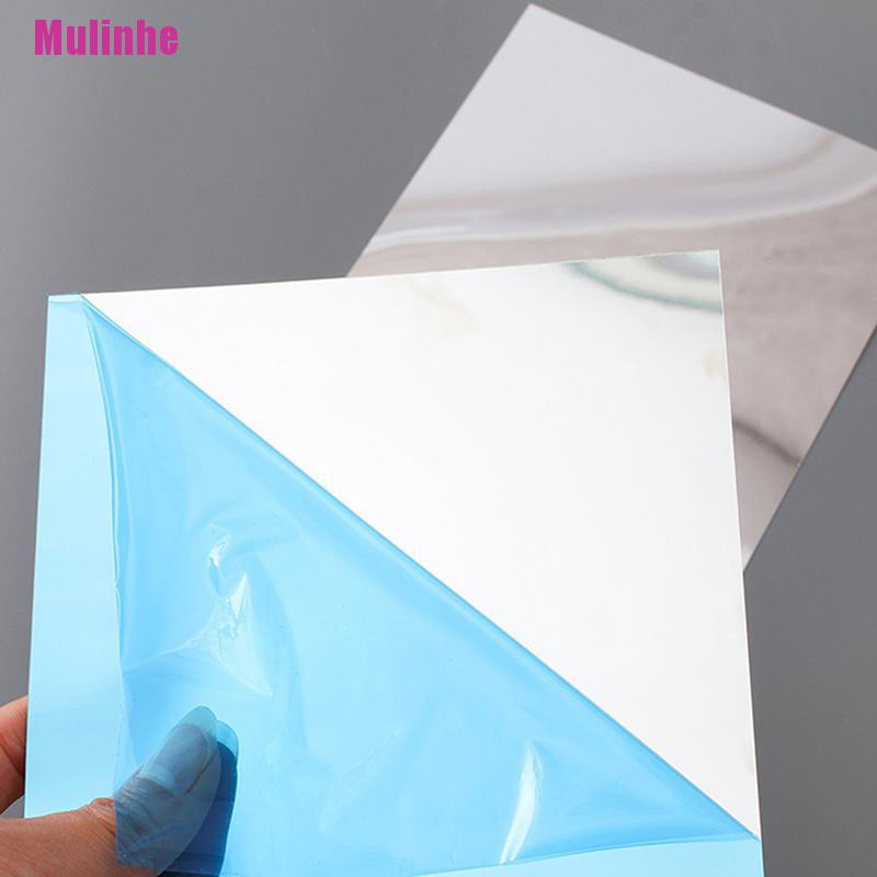 Đề Can Acrylic Tráng Gương Hình Vuông Dán Tường Trang Trí