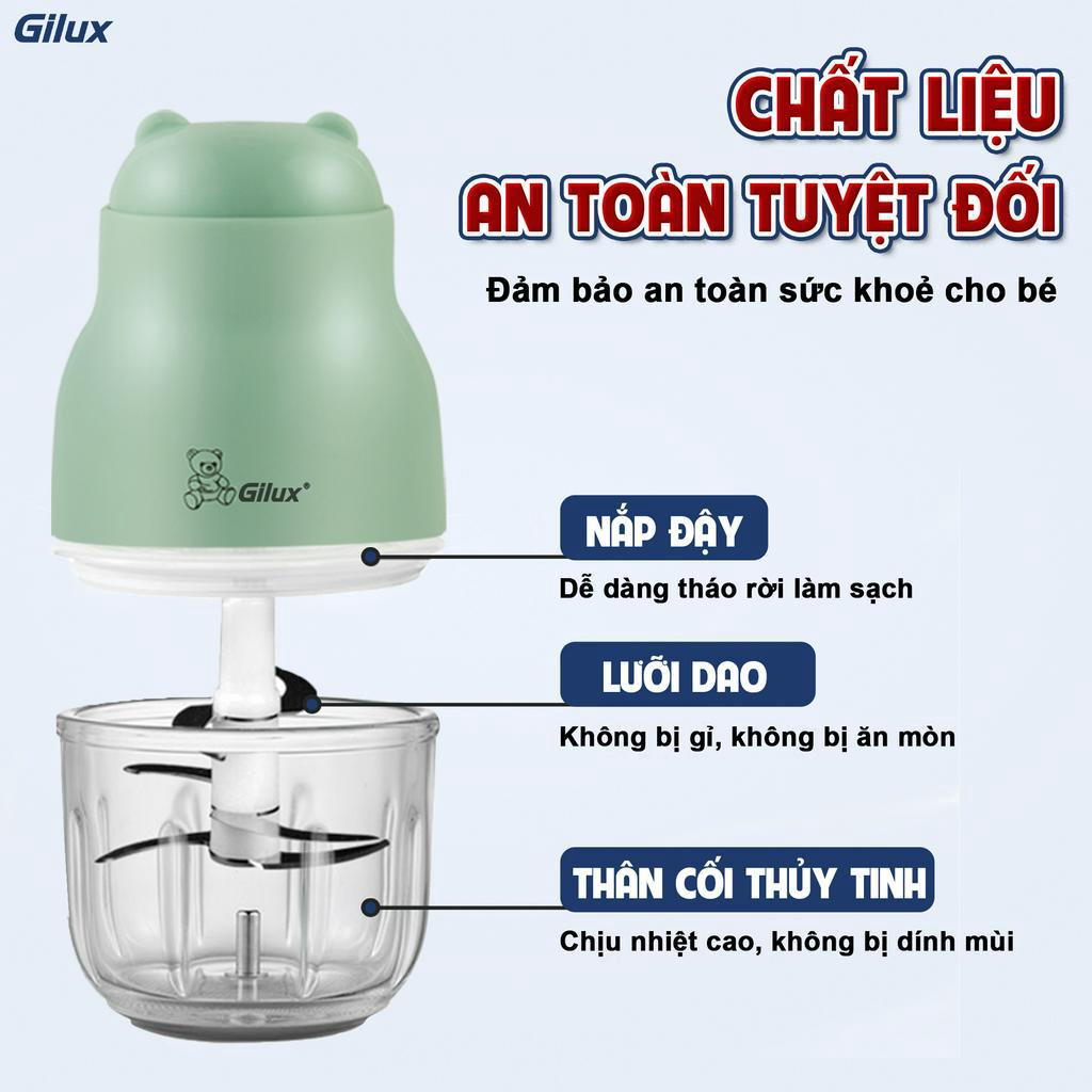 Máy Xay Cầm Tay Đa Năng GILUX 300ml - Công suất lớn - Bảo Hành 12 Tháng