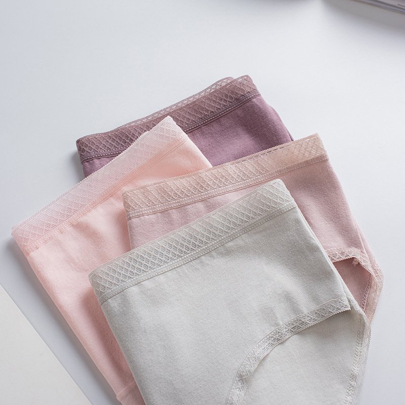 Quần lót học sinh nữ cotton cạp nhỏ thoáng mát thấm hút tốt thiết kế ren nhẹ nhàng thích hợp cho học sinh cấp 2, cấp 3