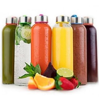 Combo 10 chai thủy tinh đựng nước có dây xách 500ml