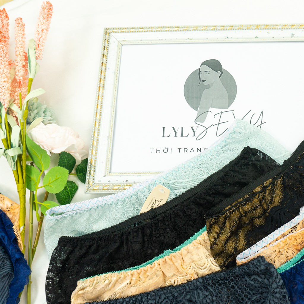 Quần lót nữ ren sắc màu Lylylorem QL105 sexy quyến rũ free size | BigBuy360 - bigbuy360.vn