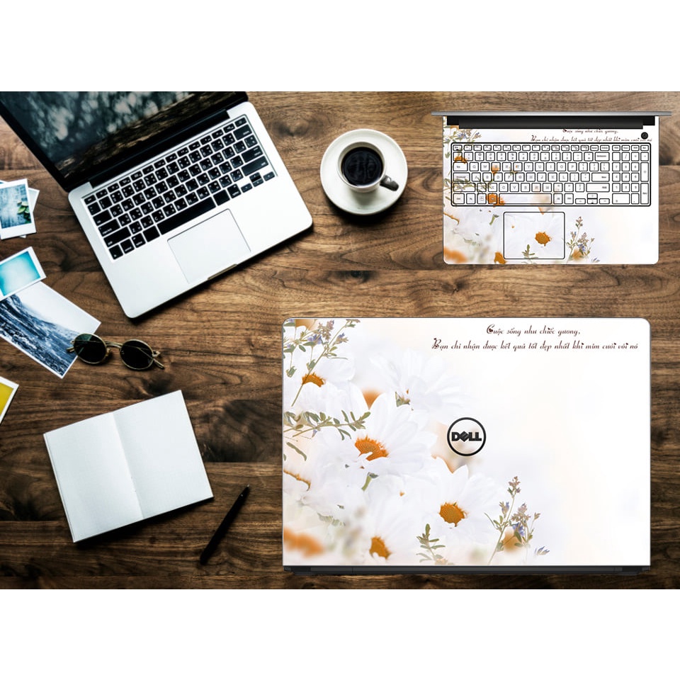Miếng Dán Skin Laptop in theo yêu cầu Dell Hp Acer Asus Macbook VaiO Lenovo Cắt Sẵn Theo Model máy Skin Chống Nước 3M US