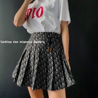 Sale chân váy xếp ly diorrr vải dệt