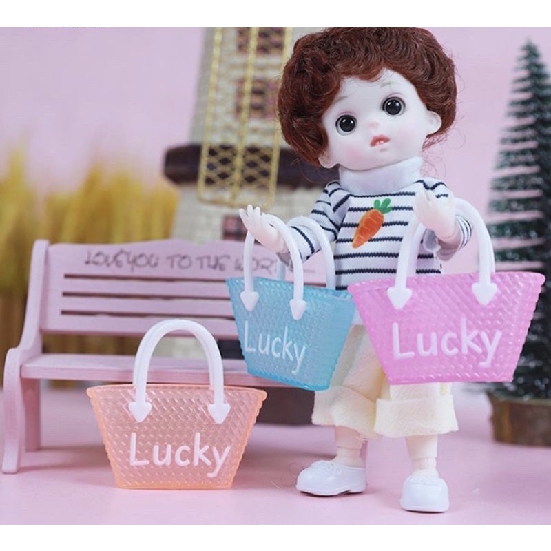 Túi xách Lucky trong suốt xịn xò cho Barbie [Chính hãng]