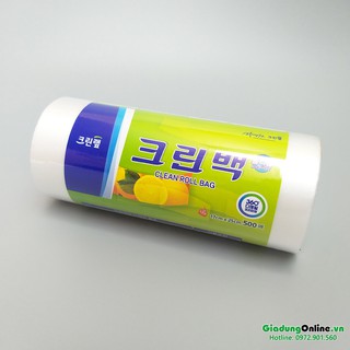 Cuộn 500 túi nilon đựng thực phẩm HDPE Hàn Quốc 17*25 cm - Larva Store