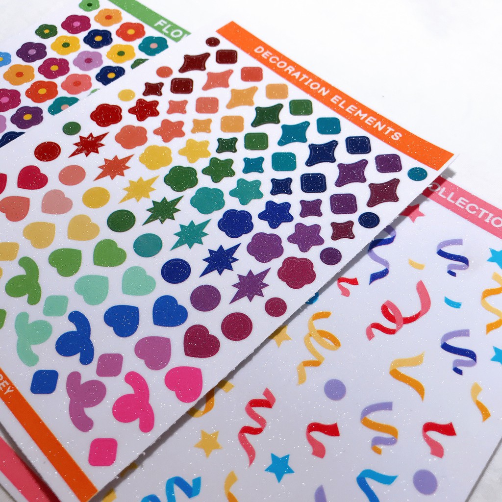 Sticker trang trí toploader, sticker trang trí sổ dễ thương | Desigined by Plan With Prey