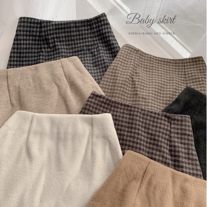 [Mã FADIRECT20 giảm 20K đơn 150K] Chân váy dạ trơn co giãn/Baby skirt | BigBuy360 - bigbuy360.vn