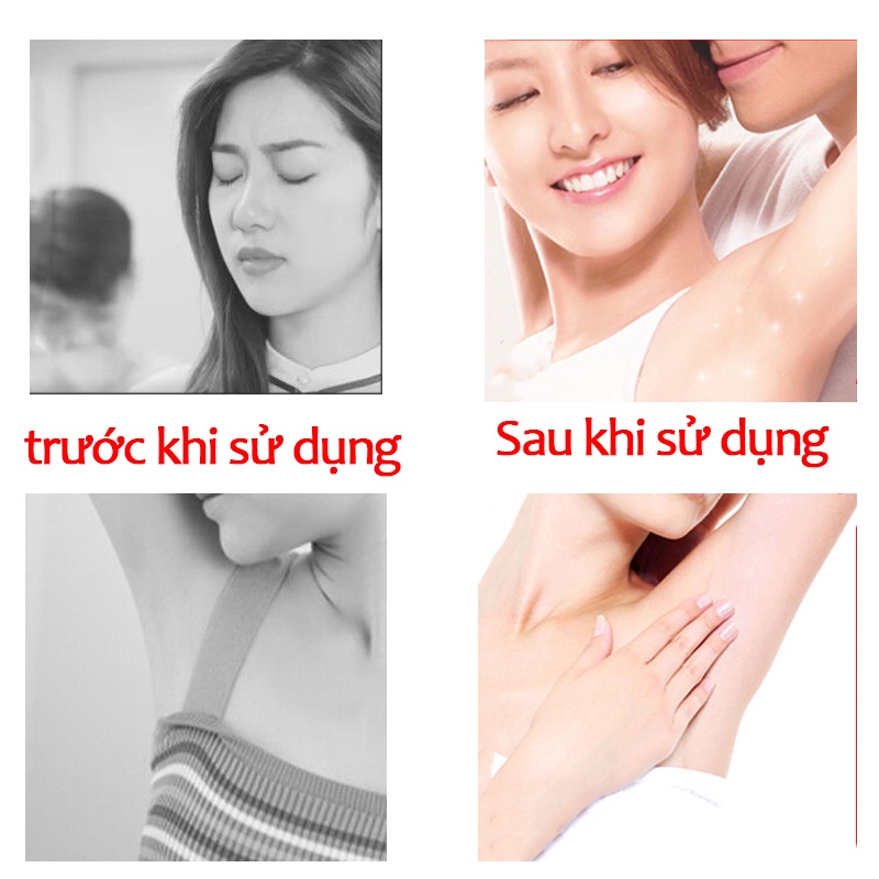 Khử mùi hôi nách 30ML Ngăn tiết mồ hôi Kháng khuẩn khử mùi hôi nách Hiệu Quả Cho Nam & Nữ