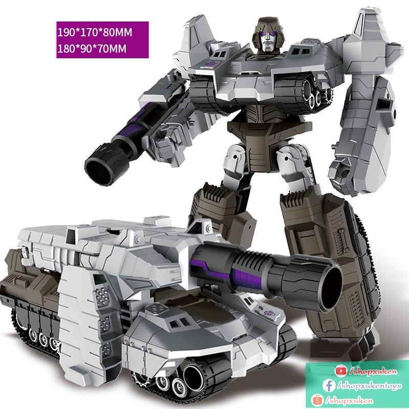 Robot biến hình Đồ Chơi lắp ráp oto Transformers cao 20 cm mẫu Optimus, Bumblebee, Megatron, Grimlock và Starscream