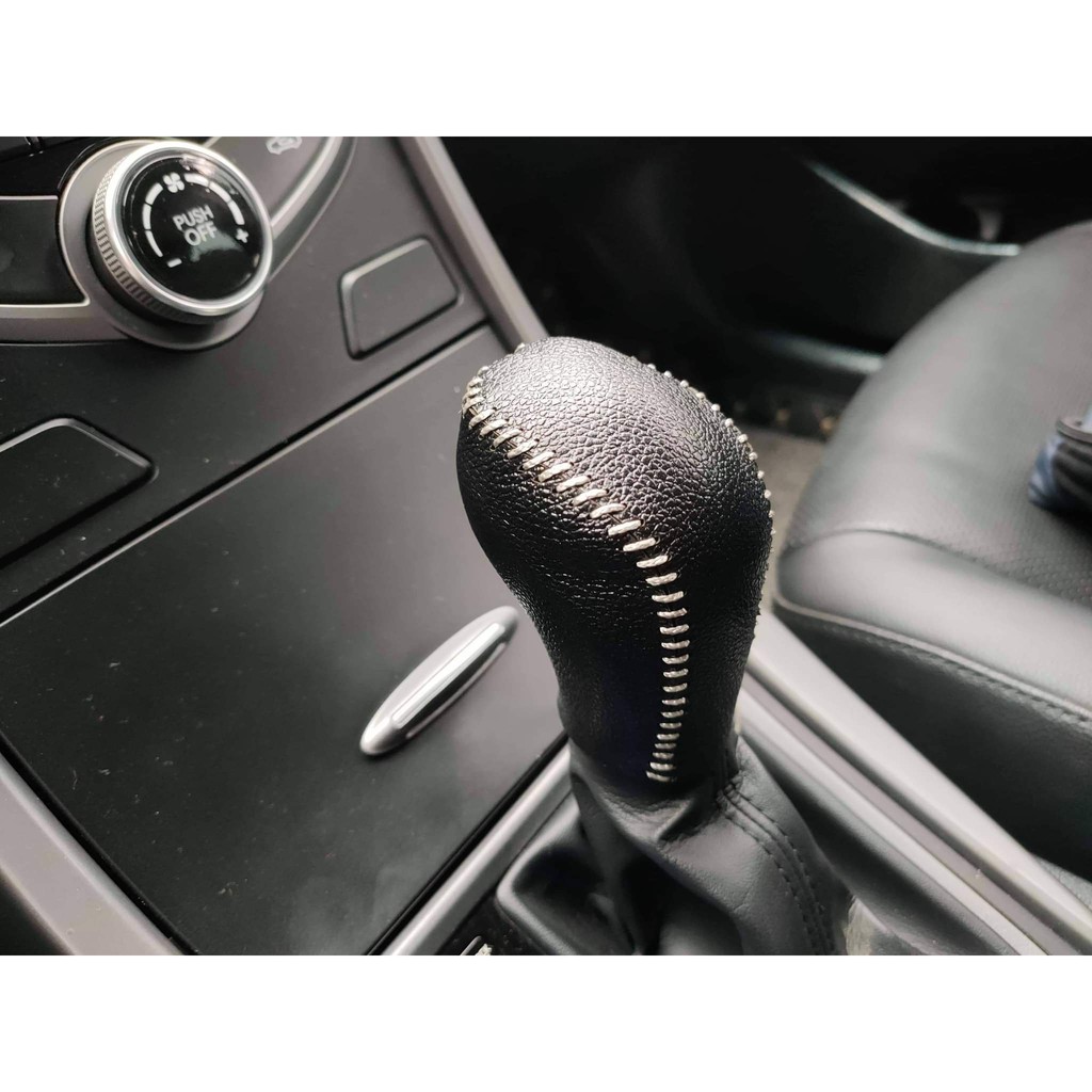 Combo bọc cần số phanh tay chìa khóa các dòn xe hyundai Accent AT da bò thật